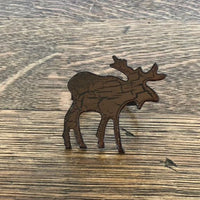 Moose Napkin Rings Patina