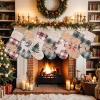 
              Red-Green Plaid Christmas Stockings
            