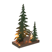 
              Rustic Metal Deer Forest Stroll Accent Lamp
            