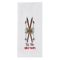 
              Tis The Ski-Son Embroidered Dishtowel
            