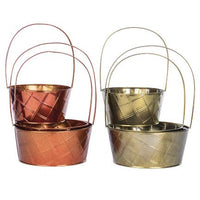 
              Red or Gold Metal Basket (3 sizes)
            