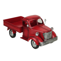 
              Red Metal Vintage Pickup Truck Basket
            