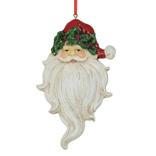 Holly & Ivy Santa Christmas Ornament