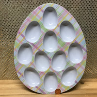 Pastel Plaid Egg Tray