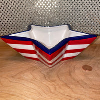 
              Patriotic Ceramic Star-Shaped Dish
            