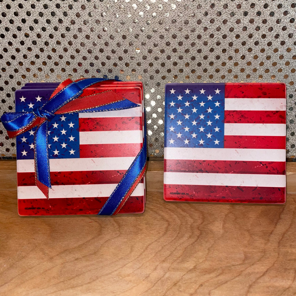 Patriotic Ceramic Coasters set/4