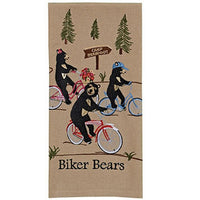 Biker Bears Dishtowel