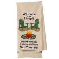 Welcome to our Firepit Dishtowel