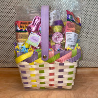 
              Small Colorful Pastel Weave Gift Basket
            