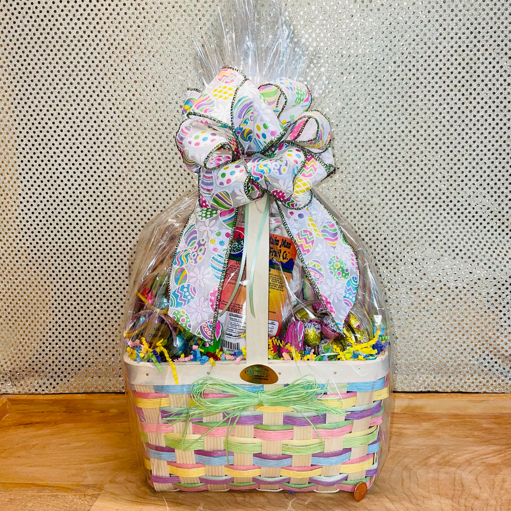 Large Pastel Weave Easter Gift Basket