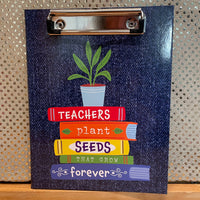 Teachers Plant Seeds Clipboard
