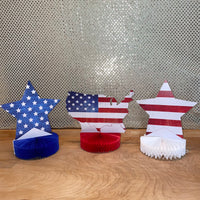 
              4th of July Honeycomb Table Decor
            