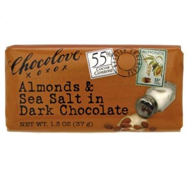 Chocolove Almonds & Sea Salt in Dark Chocolate Bar 1.3oz
