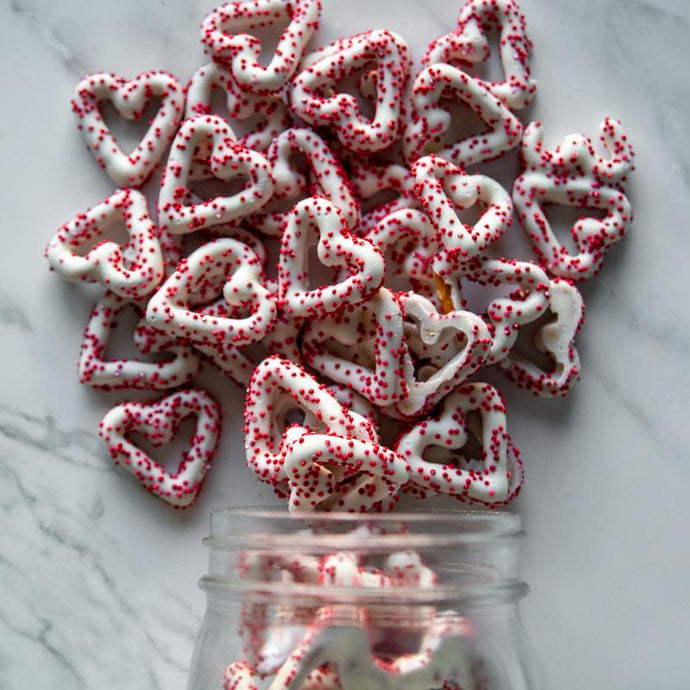 heart shaped pretzels 