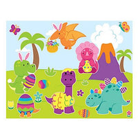 Easter Dinosaur Sticker/Scene Activity