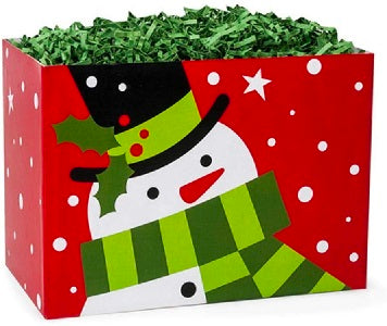 Frosted Snowman Basket Box - LARGE ONLY