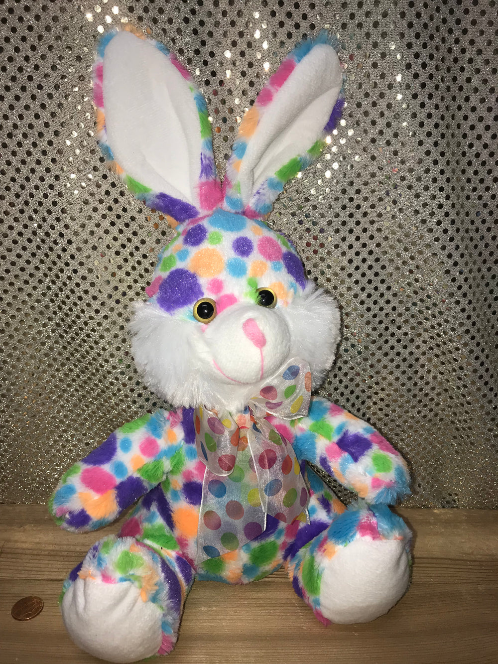 Bright Polka Dot Bunny