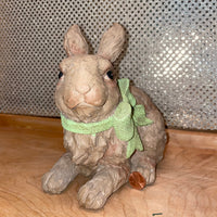 
              Brown Bunny with Pastel Bow
            