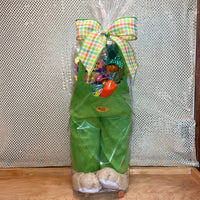 Burlap Bunny Pants Gift Basket