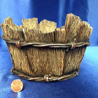 Wood look Resin Basket