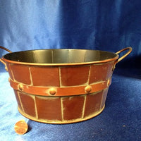 Rust Color Round Metal Basket