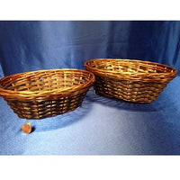 Oval Bamboo Basket - Lt Brown