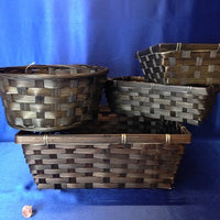 Dark Brown Bamboo Tray (Four Sizes)